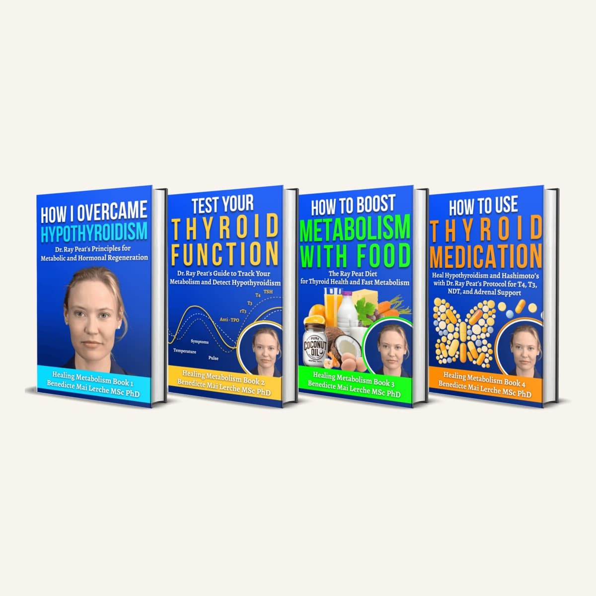 All four books in the Healing Metabolism series displayed together